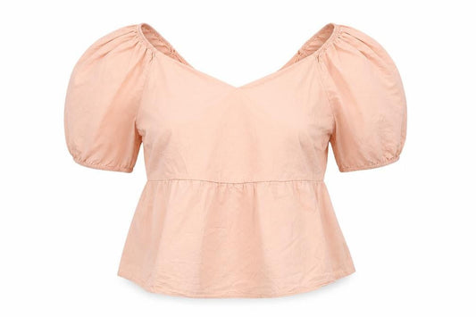 Womens UK Size L cameo rose Pink Basic Blouse