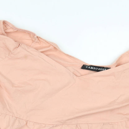 Womens UK Size L cameo rose Pink Basic Blouse