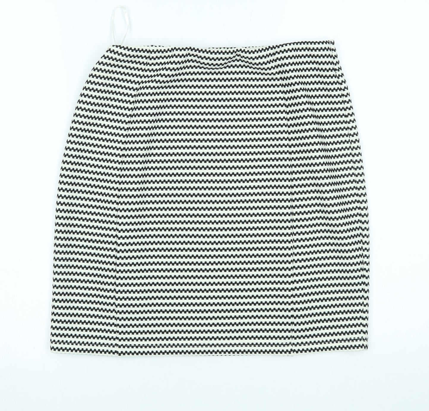 Papaya Womens White Striped  Straight & Pencil Skirt Size 12