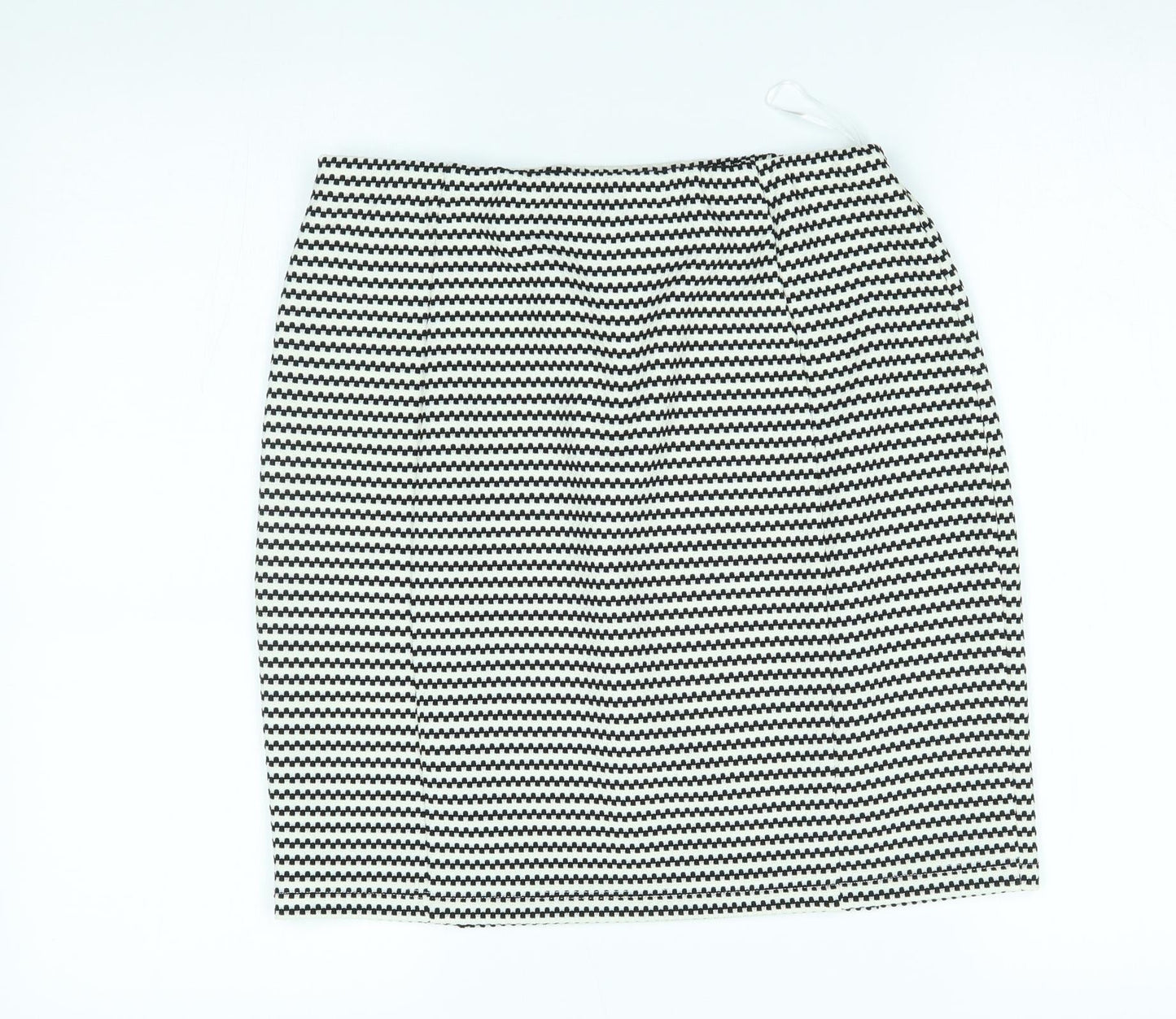 Papaya Womens White Striped  Straight & Pencil Skirt Size 12