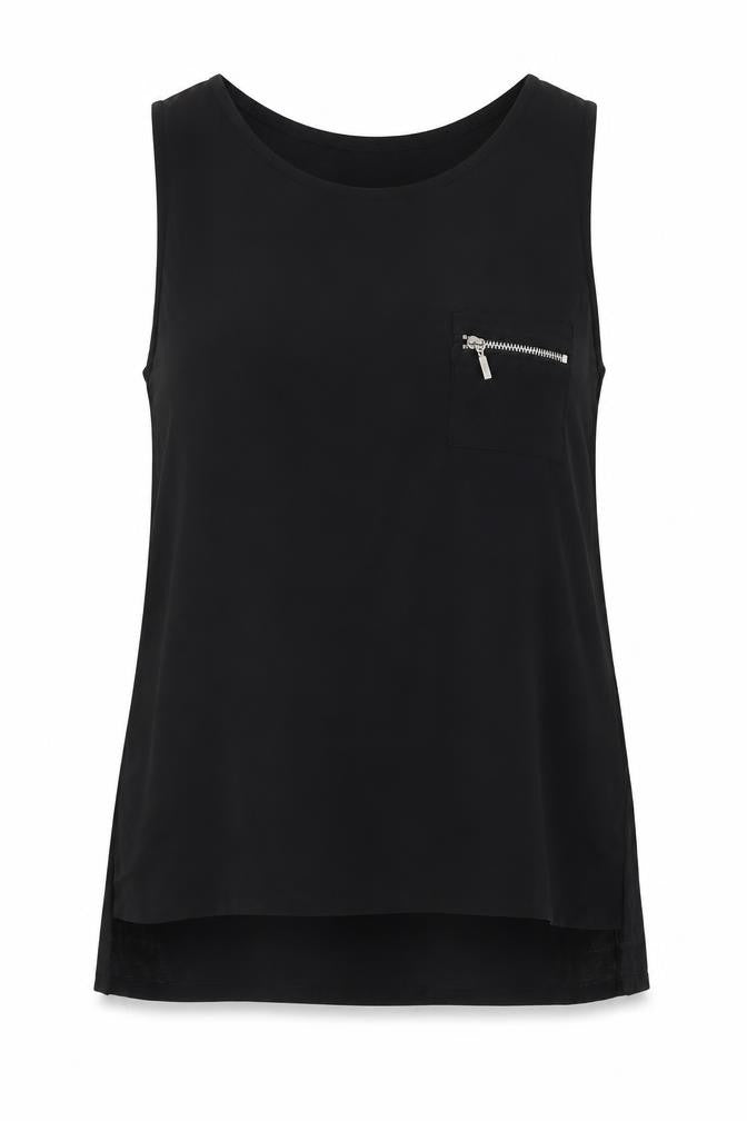 Womens UK Size 8 New Look Black Basic Blouse