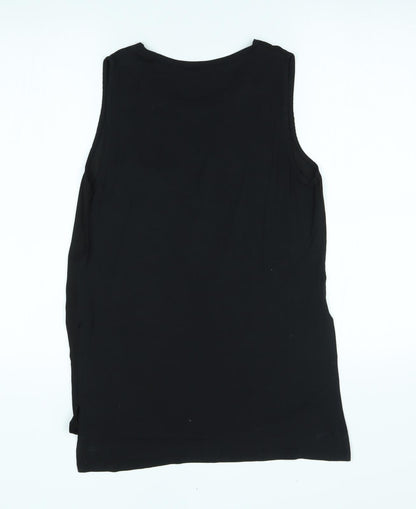 Womens UK Size 8 New Look Black Basic Blouse