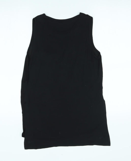 Womens UK Size 8 New Look Black Basic Blouse