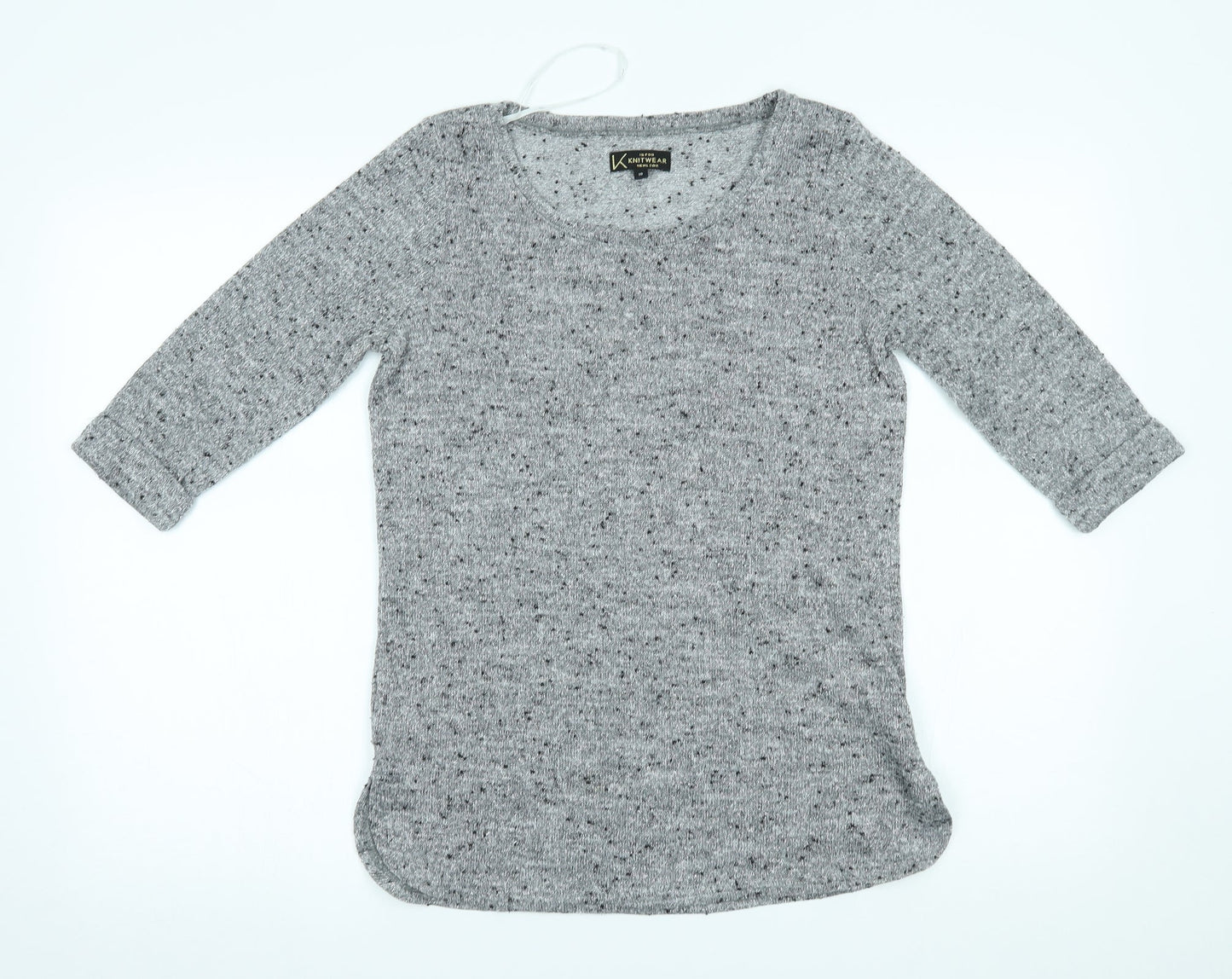 Womens UK Size 10 New Look Grey Pullover Jumper