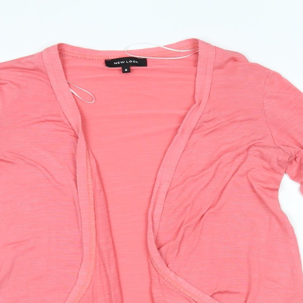 Womens UK Size 8 New Look Pink Cardigan Jumper