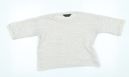 Womens UK Size 8 Dorothy Perkins Beige Pullover Jumper