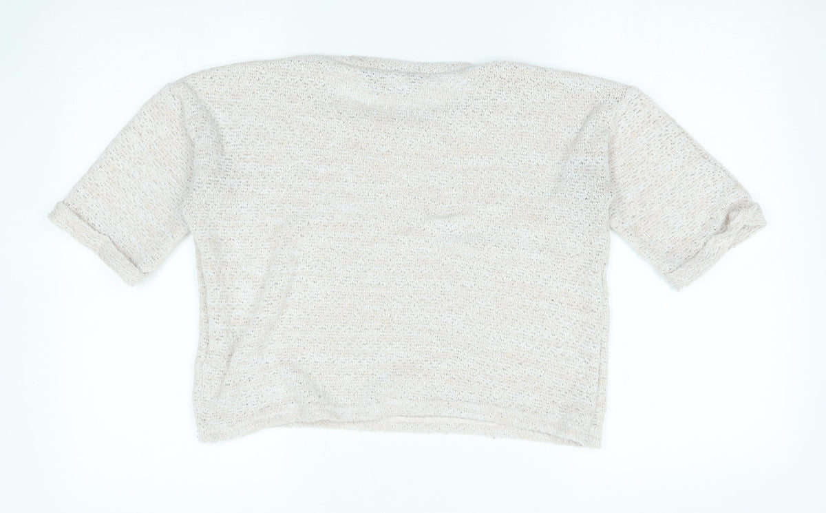 Womens UK Size 8 Dorothy Perkins Beige Pullover Jumper