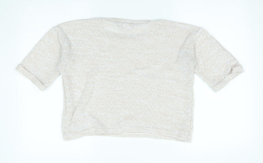 Womens UK Size 8 Dorothy Perkins Beige Pullover Jumper