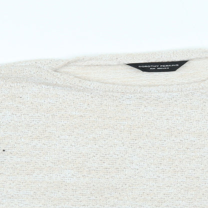 Womens UK Size 8 Dorothy Perkins Beige Pullover Jumper