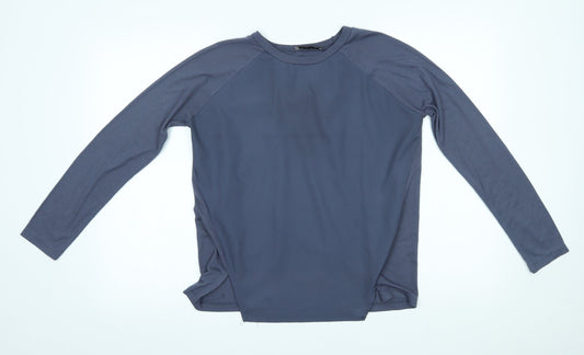 Womens UK Size 8 Atmosphere Blue Basic T-Shirt