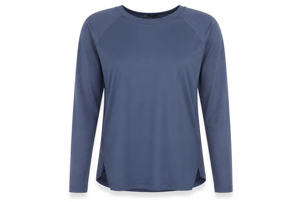 Womens UK Size 8 Atmosphere Blue Basic T-Shirt