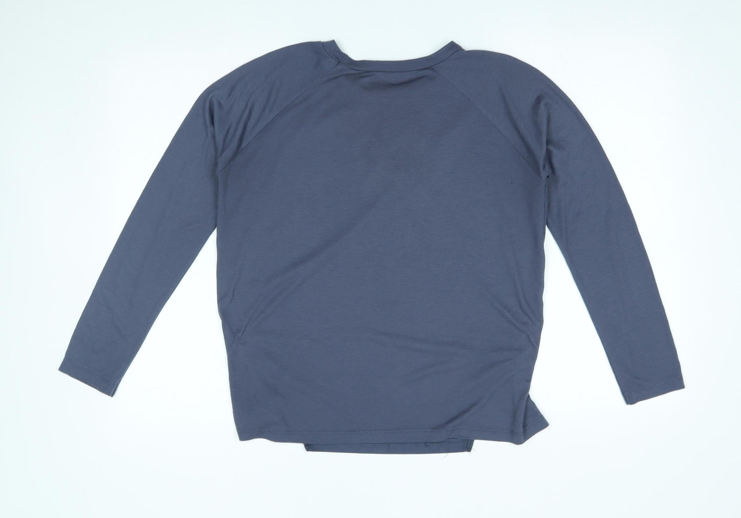 Womens UK Size 8 Atmosphere Blue Basic T-Shirt