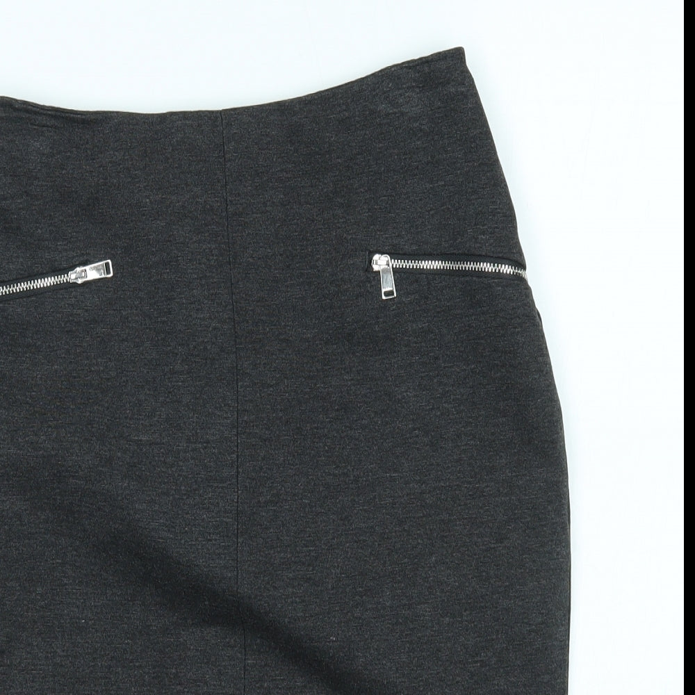F&F Womens Grey   Straight & Pencil Skirt Size 8