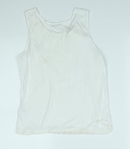 Avenue Womens White   Basic Blouse Size 10