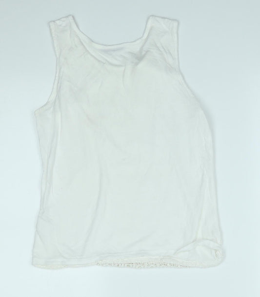 Avenue Womens White   Basic Blouse Size 10