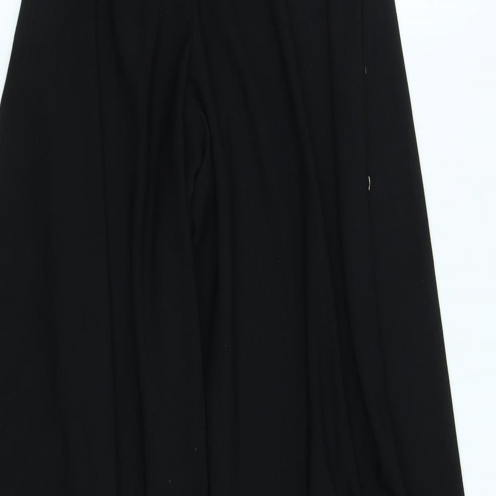 Womens UK Size 6 PRETTYLITTLETHING Regular Fit Capri Black Trousers