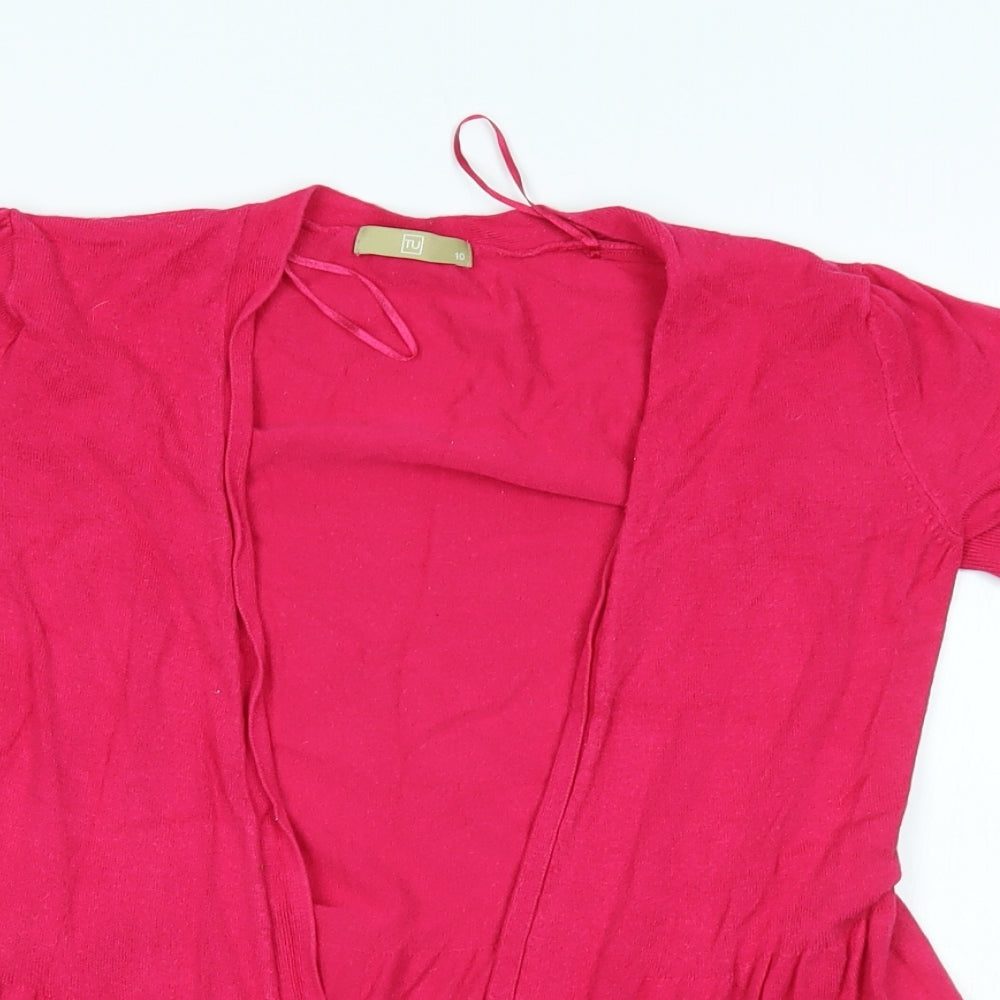 TU Womens Pink   Cardigan Jumper Size 10
