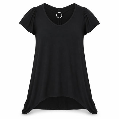 Atmosphere Womens Black   Basic T-Shirt Size 6