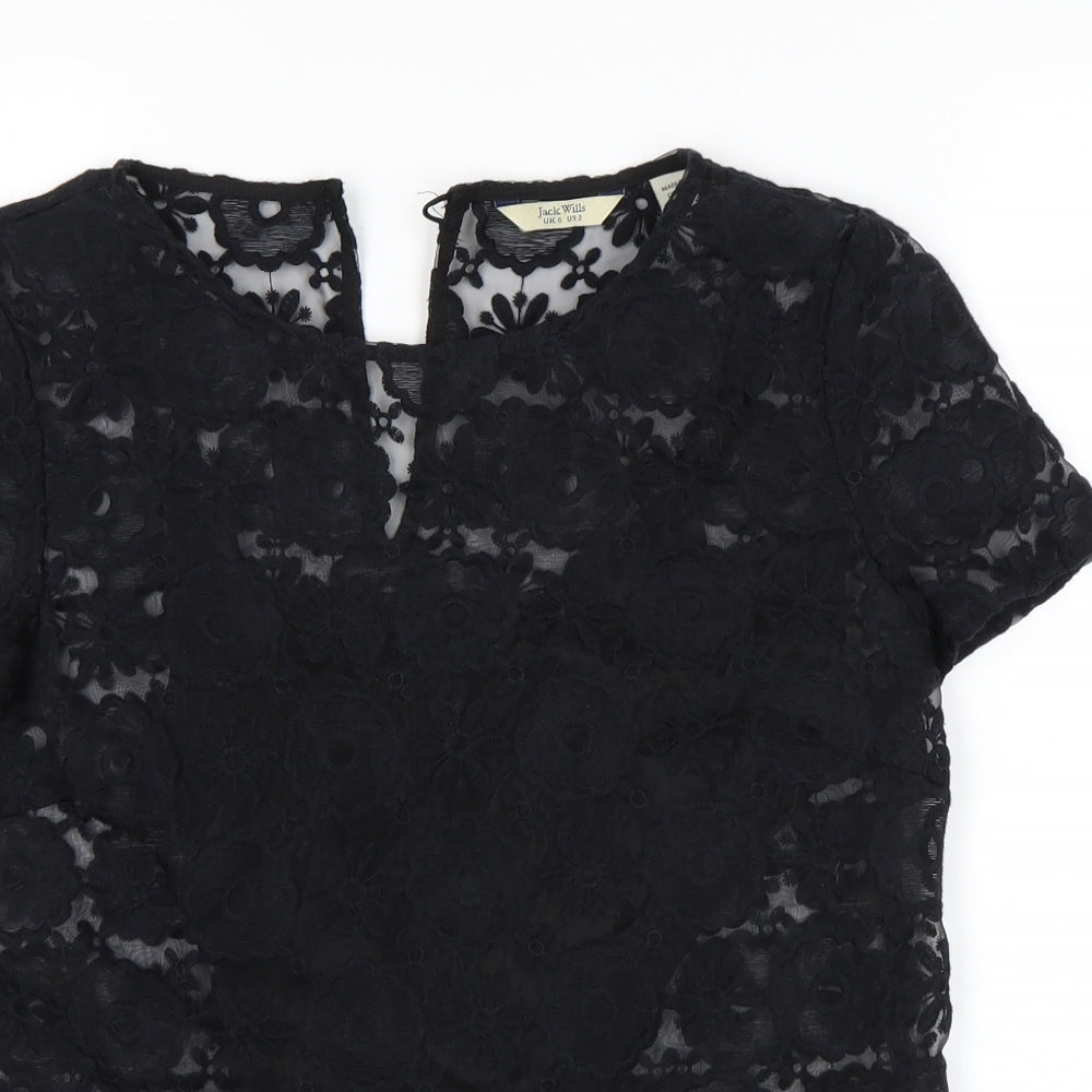 Jacek wills Womens Black   Basic Blouse Size 6