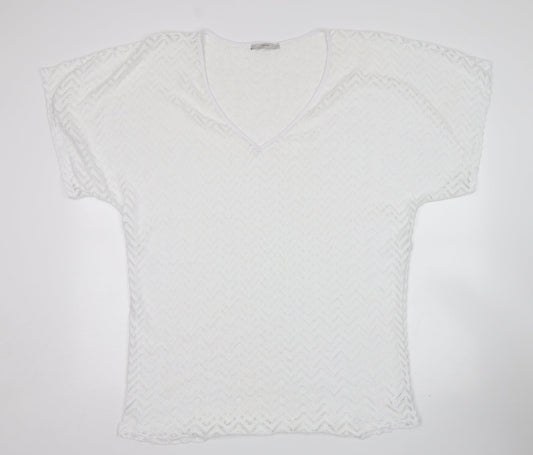 George Womens White   Basic Blouse Size M
