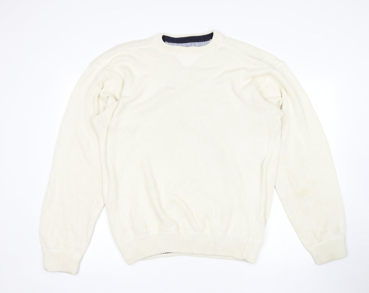 St Michael Mens Beige Pullover Jumper Size XL