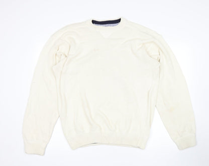 St Michael Mens Beige Pullover Jumper Size XL