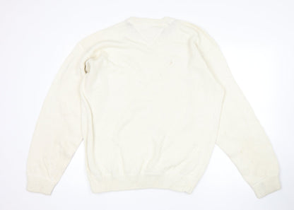St Michael Mens Beige Pullover Jumper Size XL