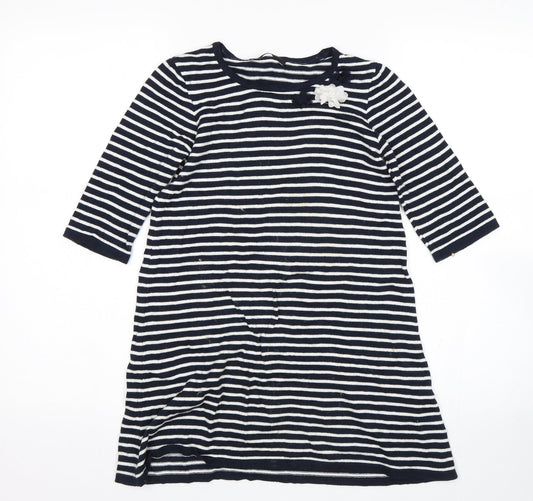 George Girls Multicoloured Striped  Jumper Dress  Size 7-8 Years