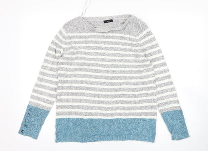 Womens UK Size 14 M&Co Grey Pullover Jumper