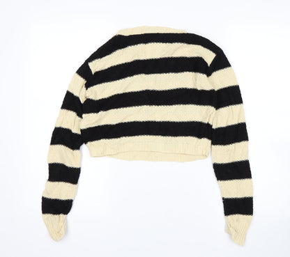 Kylie Girls Multicoloured Striped  Pullover Jumper Size 11-12 Years