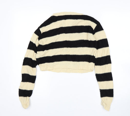 Kylie Girls Multicoloured Striped  Pullover Jumper Size 11-12 Years