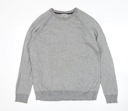 Mens UK Size L M&S Grey Pullover Sweatshirt