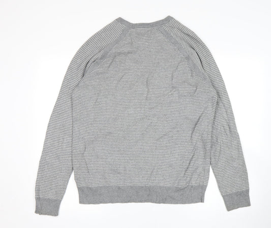 Mens UK Size L M&S Grey Pullover Sweatshirt