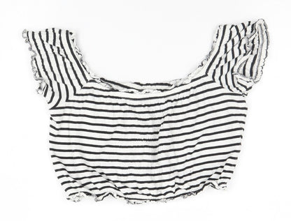 Womens UK Size 6 New Look White Basic Tank