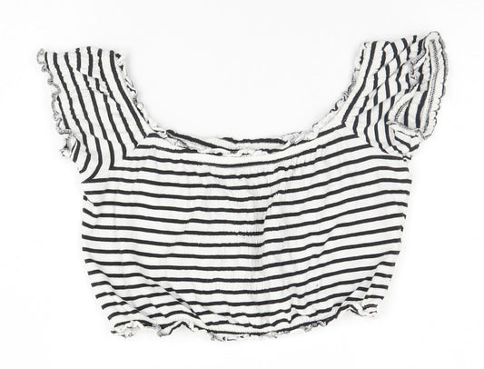 Womens UK Size 6 New Look White Basic Tank