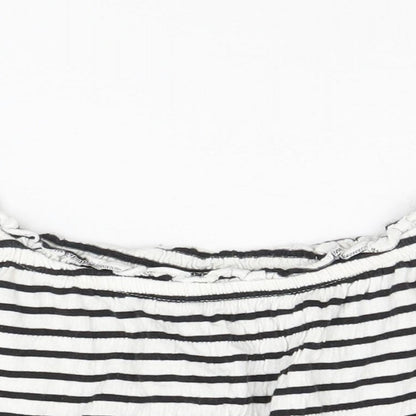 Womens UK Size 6 New Look White Basic Tank