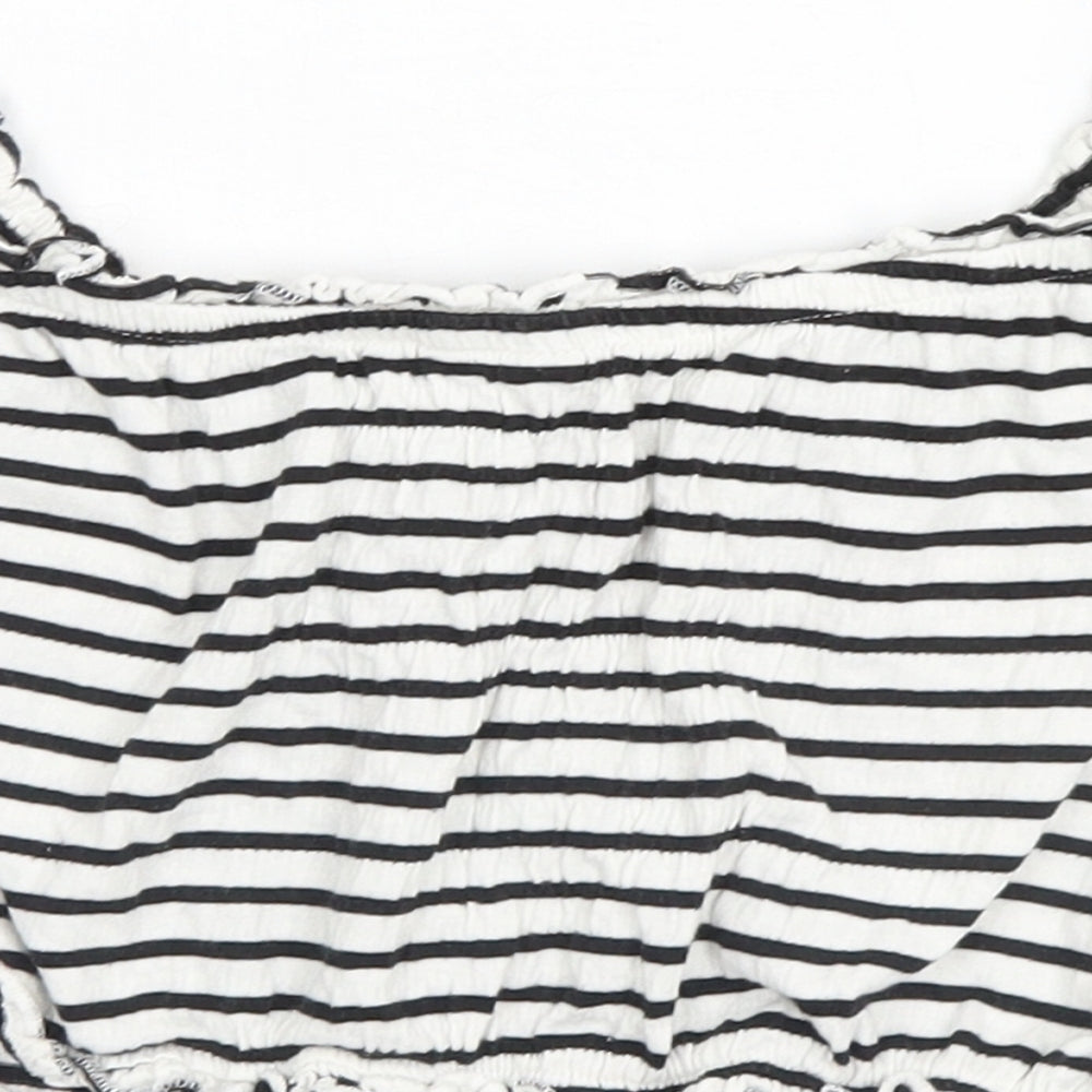 Womens UK Size 6 New Look White Basic Tank