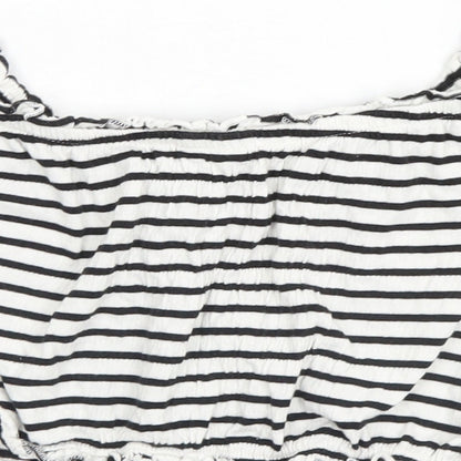 Womens UK Size 6 New Look White Basic Tank