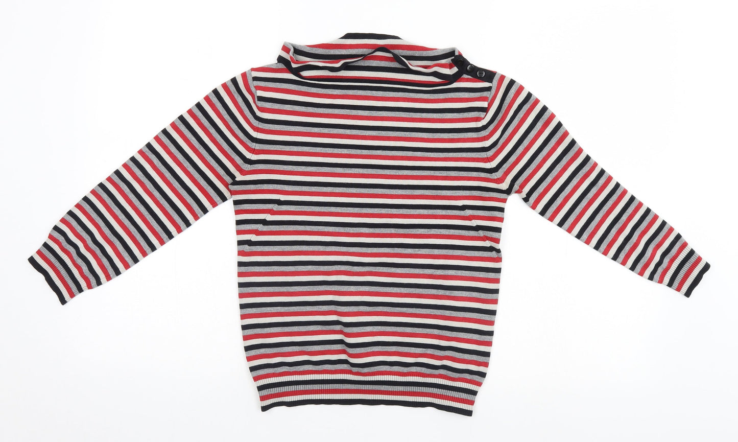 Womens UK Size 10 Warehouse Multicoloured Pullover Jumper