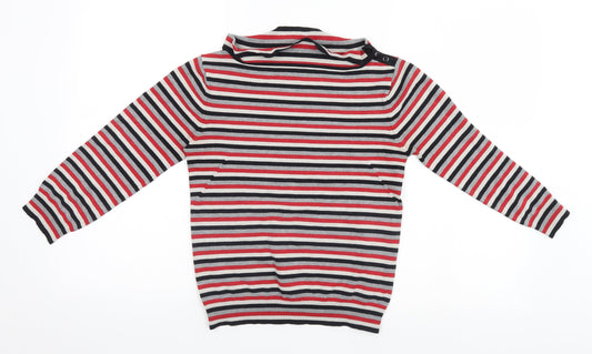 Womens UK Size 10 Warehouse Multicoloured Pullover Jumper