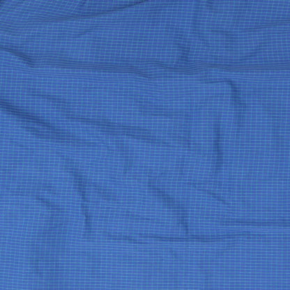 Mens UK Size  Preworn Blue  Button-Up Long Sleeve Casual Shirt