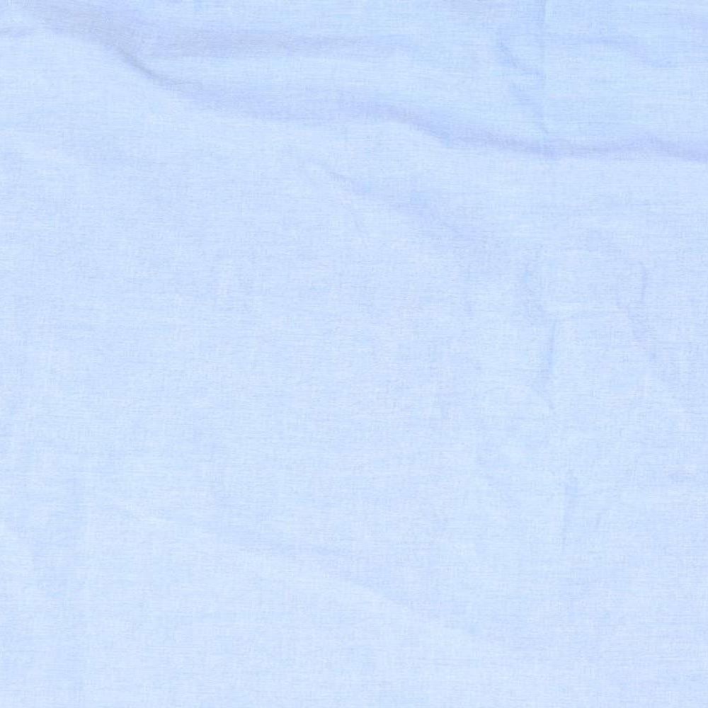 Mens UK Size  Preworn Blue  Button-Up Long Sleeve Casual Shirt