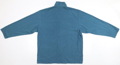 Mens UK Size L BHS Grey  Button-Up Long Sleeve Casual Shirt