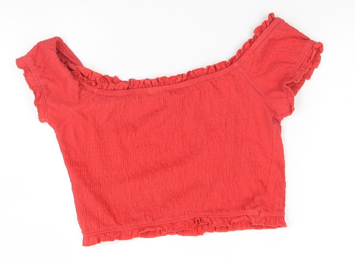 Womens UK Size 8 New Look Red Basic Tank