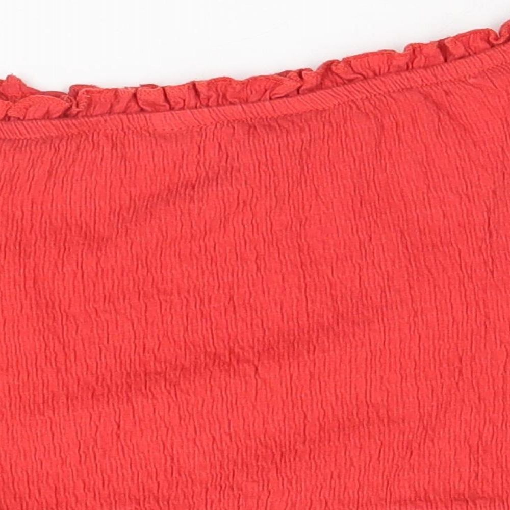Womens UK Size 8 New Look Red Basic Tank