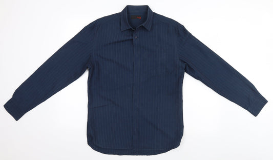 Mens UK Size S NEXT Blue  Button-Up Long Sleeve Casual Shirt