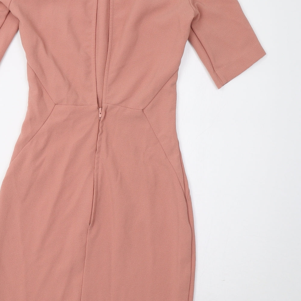H&M Womens Pink   Bodycon  Size 6  - Open Back