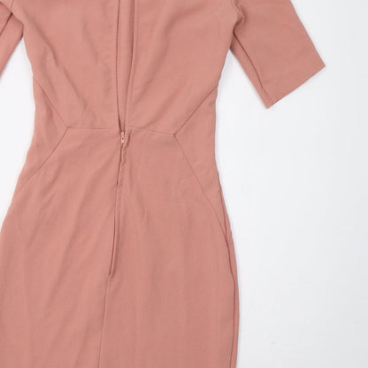 H&M Womens Pink   Bodycon  Size 6  - Open Back