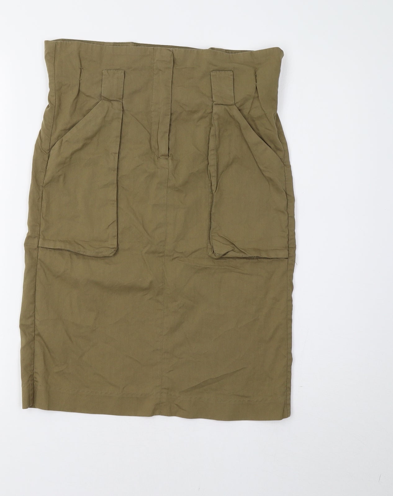 H&M Womens Green   Straight & Pencil Skirt Size 8