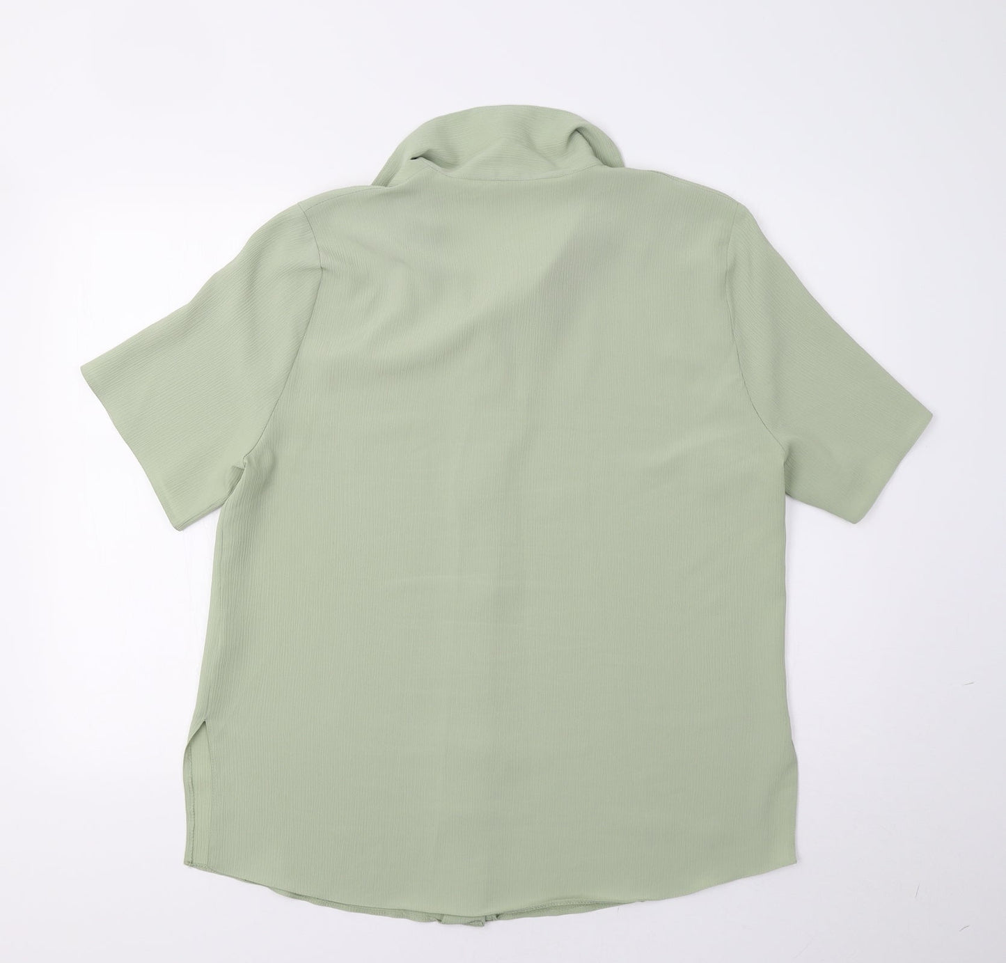 Womens UK Size 16 Isabelle Green Basic Button-Up